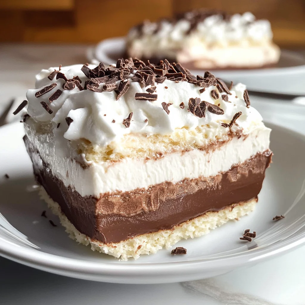 Layered Chocolate Pudding Dessert