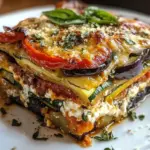 Layered Mediterranean Vegetable Lasagna with Creamy Ricotta