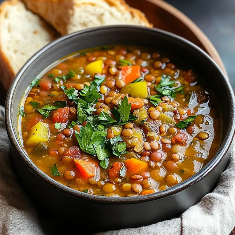 Mediterranean Lentil Soup