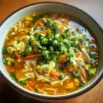 One-Pot Egg Roll Soup with Green Onions and Ginger