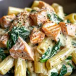 Quick Salmon & Spinach Pasta