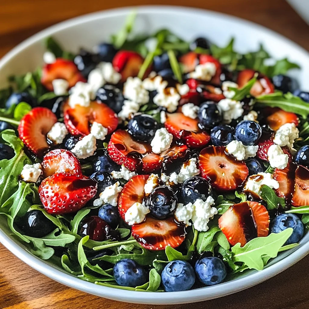 Refreshing Arugula Salad with Berries