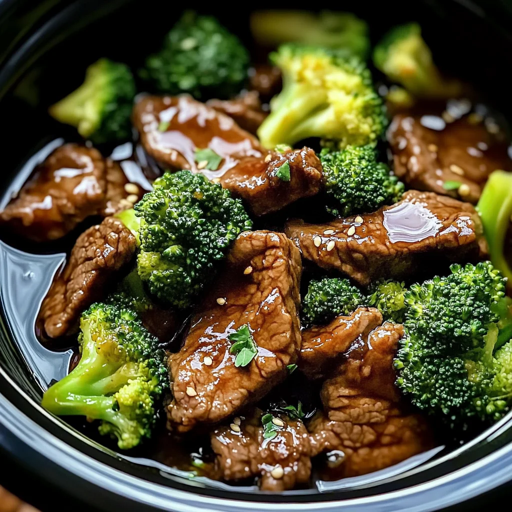 Savory Crock Pot Beef and Broccoli - Alrightwithme