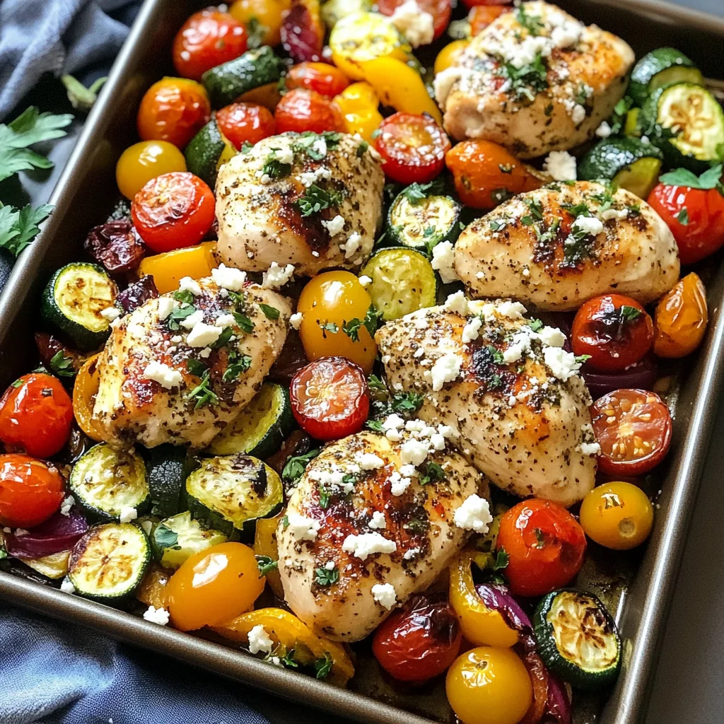 Sheet Pan Greek Chicken and Veggies (Easy One-Pan Meal)