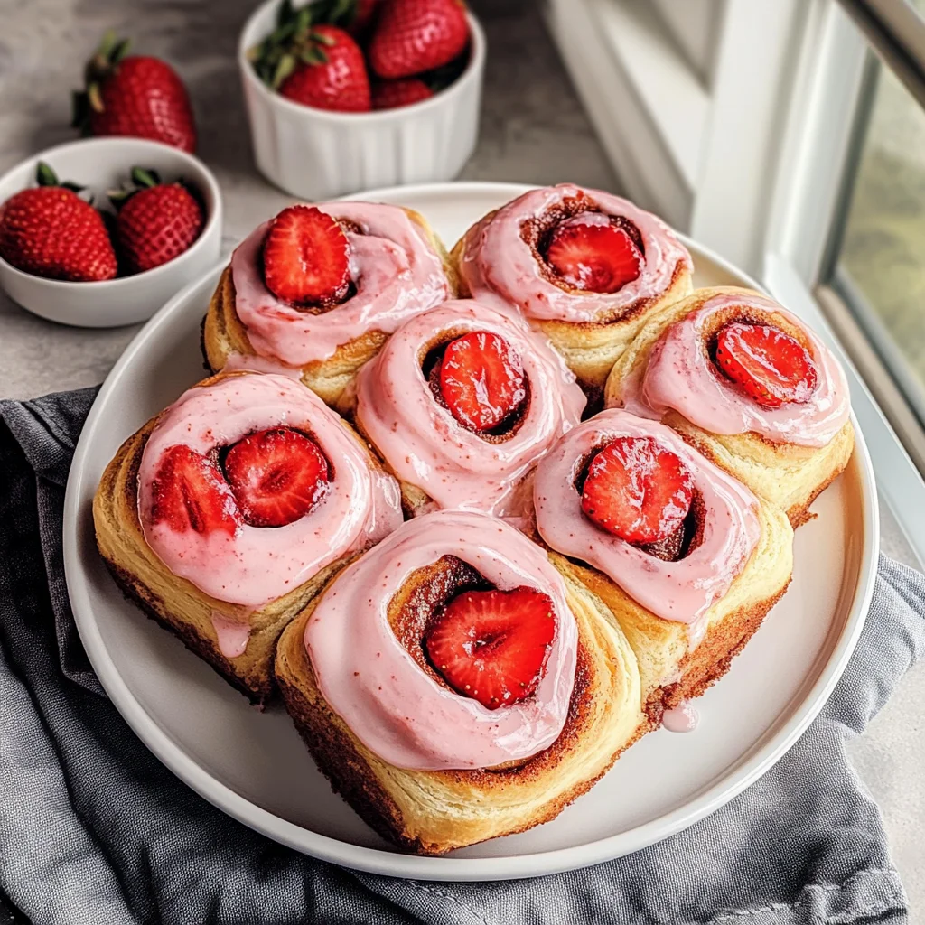 Strawberry Cinnamon Rolls