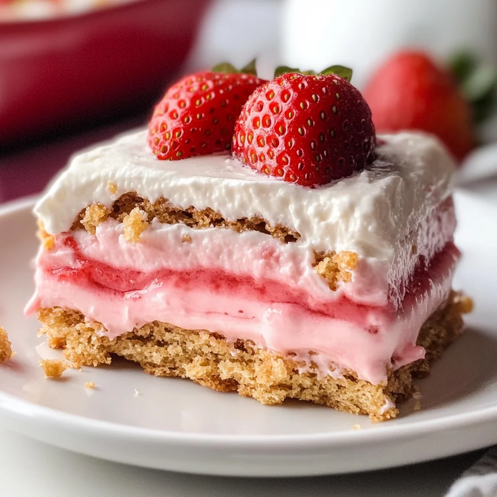 Strawberry Eclair Cake
