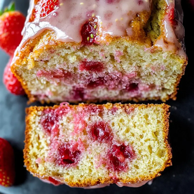 Strawberry Lemonade Quick Bread