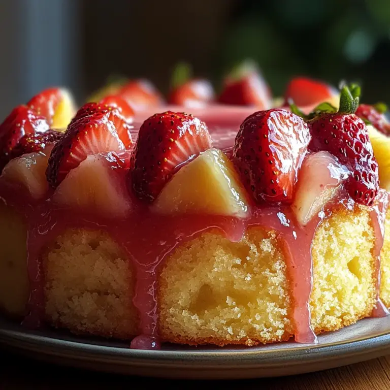 Strawberry Pineapple Pound Cake: A Moist and Fruity Dessert Favorite