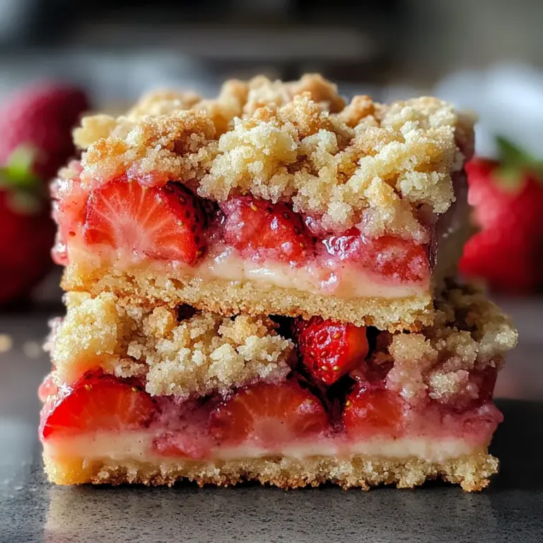 Strawberry Shortcake Streusel Bars