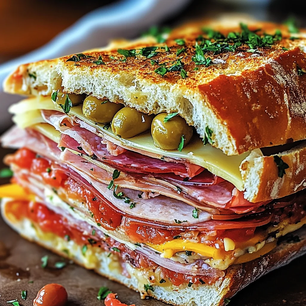 The Classic Italian Muffuletta Sandwich