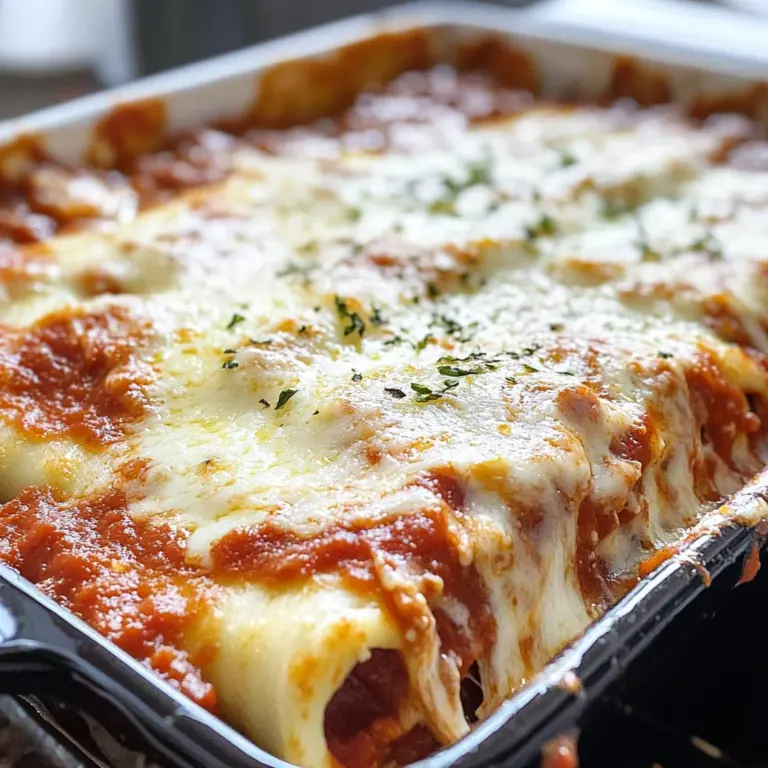 Three Cheese Manicotti