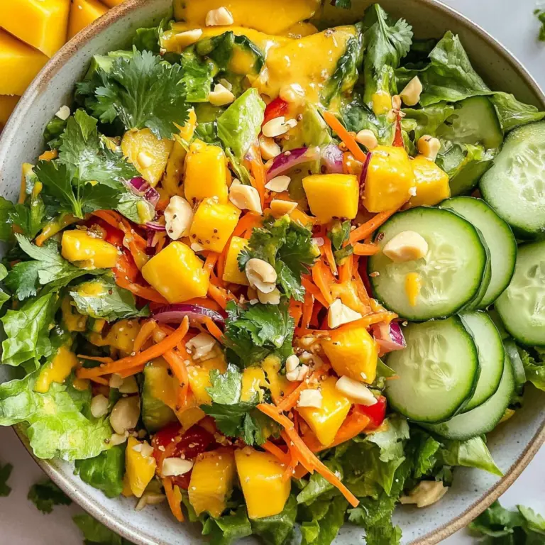Tropical Salad with Mango Dressing