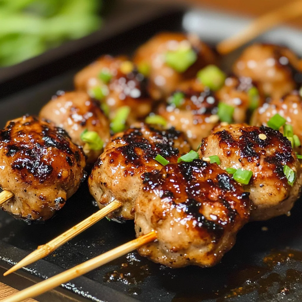 Tsukune (Japanese Chicken Meatballs) Recipe